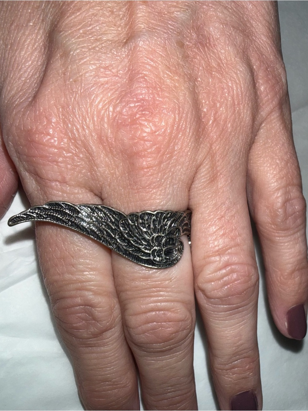 Urban Outfitters Silver Wing Statement Ring